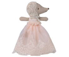Load image into Gallery viewer, Maileg Baby Mouse in Gown - Powder
