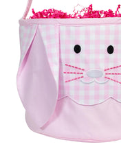 Load image into Gallery viewer, Pink Gingham Bunny Basket
