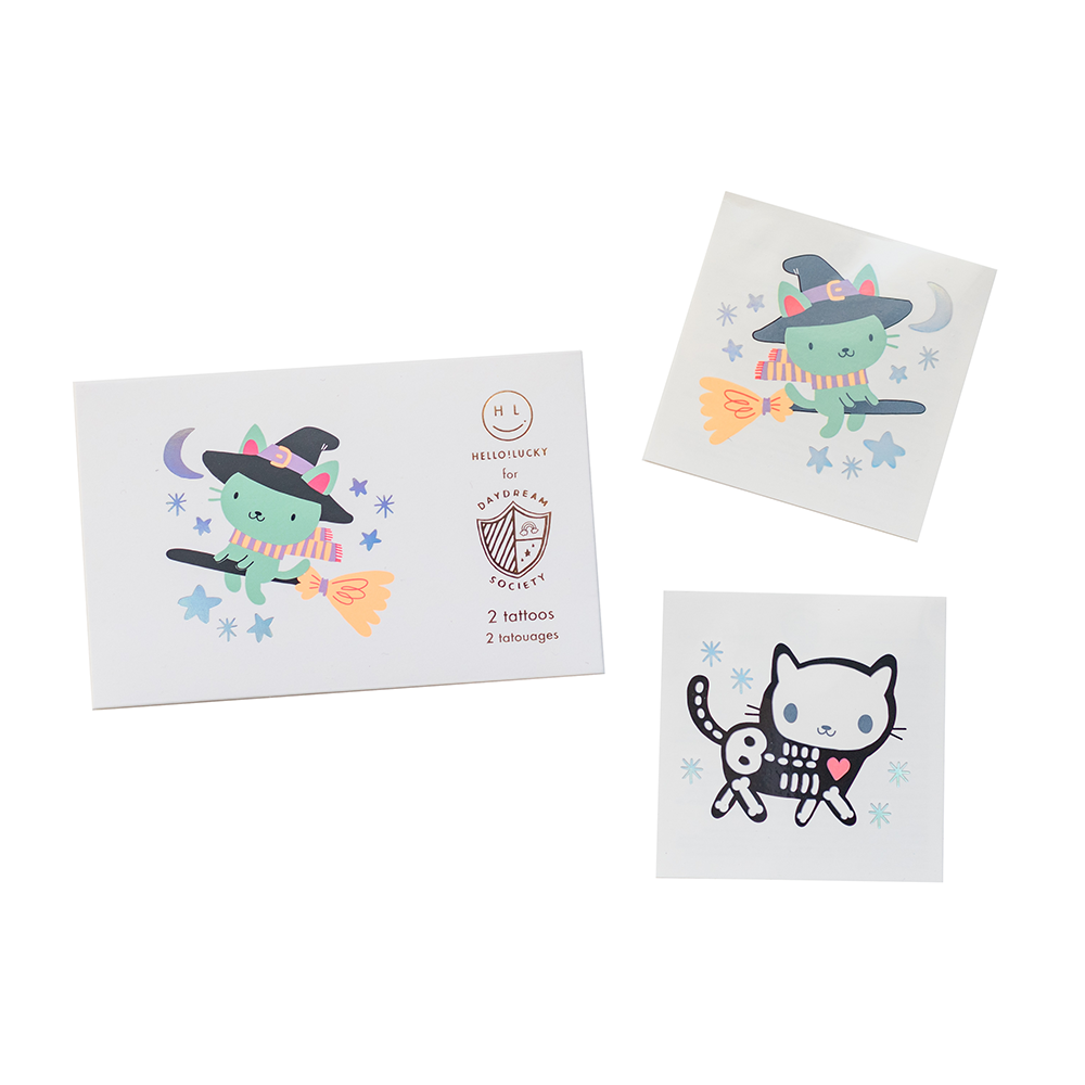 Meowloween Temporary Tattoos