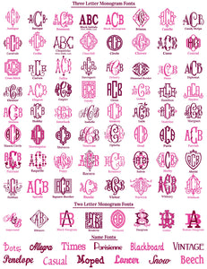 Custom Embroidered Monogram