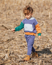 Load image into Gallery viewer, Blue Fleece Joggers With Articulated Knees
