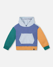 Load image into Gallery viewer, Colorblocked Hooded Fleece Sweatshirt
