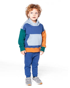 Colorblocked Hooded Fleece Sweatshirt