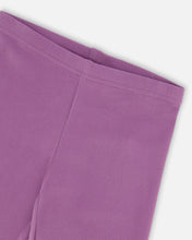 Load image into Gallery viewer, Ribbed Lavender Leggings
