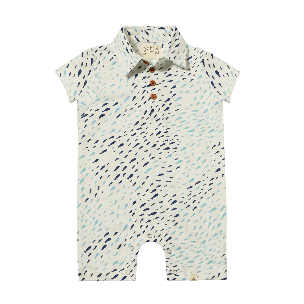 Drift Polo Fish Romper