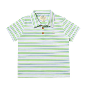 Shipping Polo Lime Stripe