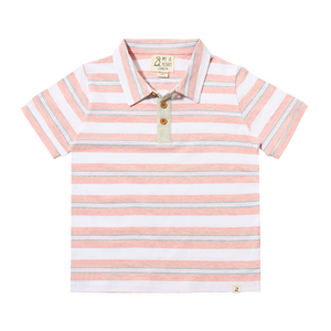 Shipping Polo Pink Stripe