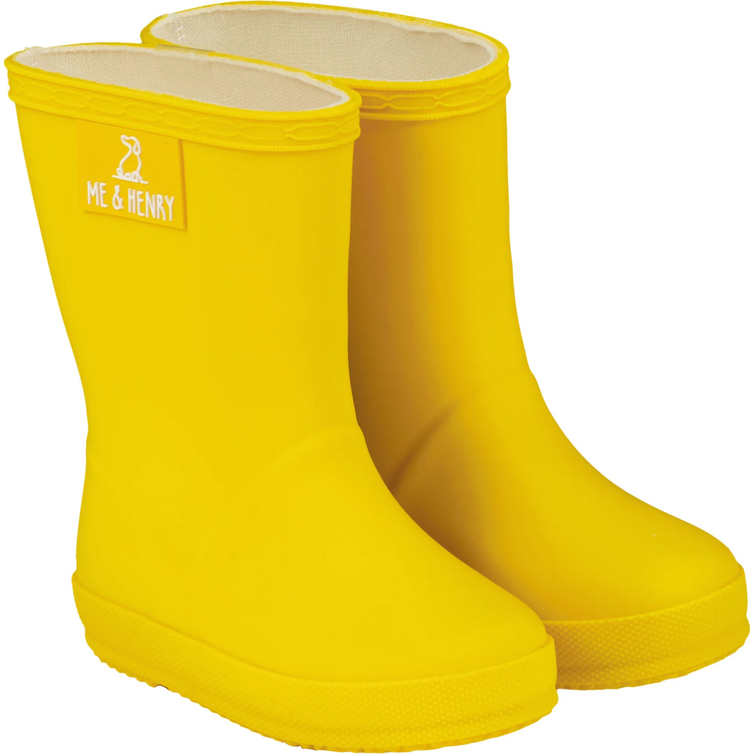 Yellow Puddle Rainboots