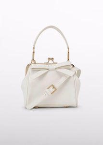 Cream Bow Handbag