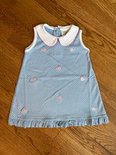 Load image into Gallery viewer, Ruffle Dot Blue Whale Dress
