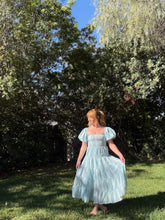 Load image into Gallery viewer, Women's Blue Embroidered Beth Dress
