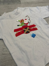 Load image into Gallery viewer, Squiggles Zooming Santa LS Crew
