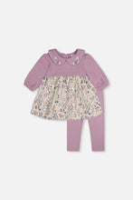Load image into Gallery viewer, Lavendula Organic Cotton Dress And Legging Set
