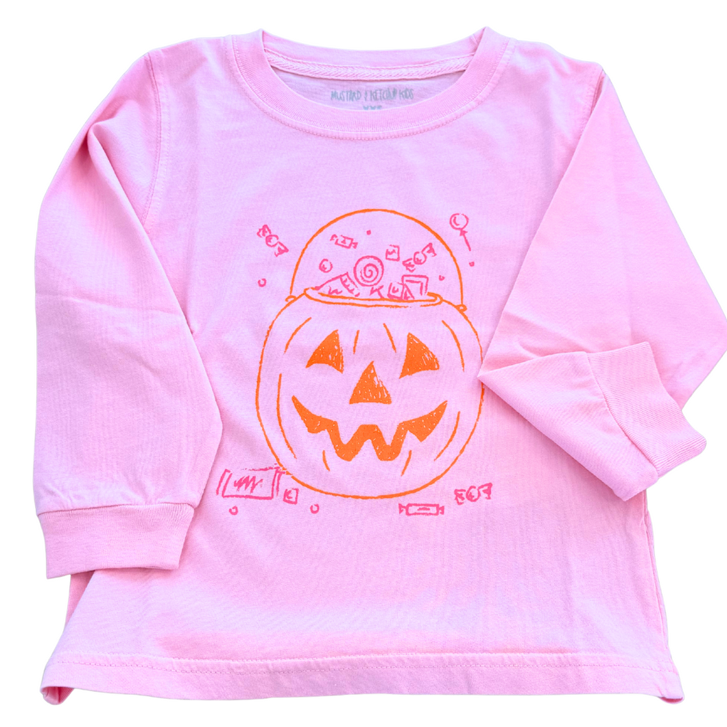 Pink Pumkin Candy Bucket Tee