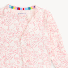 Load image into Gallery viewer, *Pink Herds of a Feather Magnetic Modal Footie
