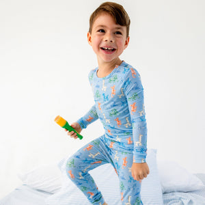 Blue Party Animals Glow in the Dark Modal Pjs