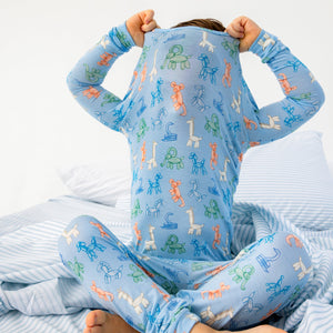 Blue Party Animals Glow in the Dark Modal Pjs