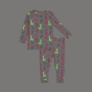 Pink Party Animals Glow in the Dark Modal Pjs