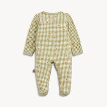 Load image into Gallery viewer, Pumpkin Plaid Modal Magnetic Footie

