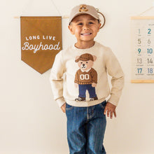 Load image into Gallery viewer, Teddy Bear Cream Knit Sweater

