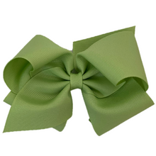 Load image into Gallery viewer, Medium Celadon Classic Grosgrain Hair Bow
