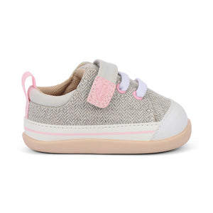 Stevie Mini Gray Herringone