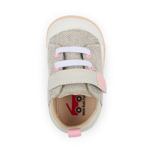 Stevie Mini Gray Herringone