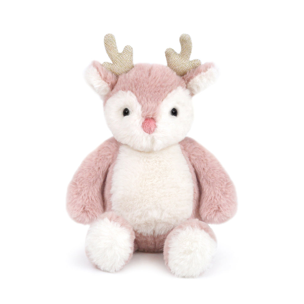 Pink Holly Reindeer