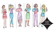 Load image into Gallery viewer, Fashion Plates - Mix &amp; Match Drawing Kit

