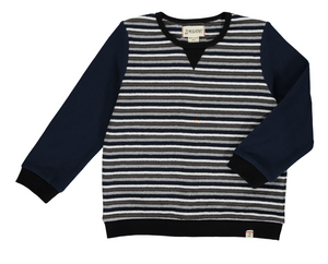 Navy/Grey/White Stripe Longsleeve Shirt