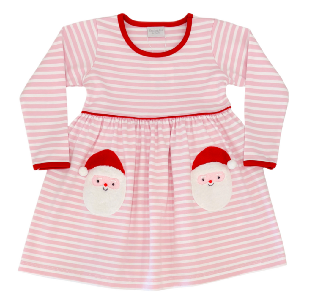 Santa Sherpa Onesie Dress