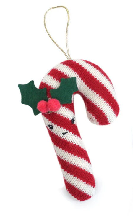 Merry Holiday Candy Cane Ornament