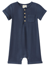 Load image into Gallery viewer, Navy Camborne Romper

