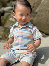 Load image into Gallery viewer, Peach Stripe Romper
