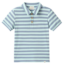 Load image into Gallery viewer, Turquoise Stripe Polo
