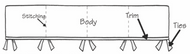 Crib Rail Cover without Button Holes
