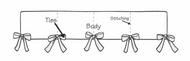 No Trim Crib Rail Cover with Button Holes