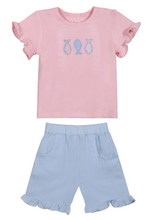 Load image into Gallery viewer, Pink Fish Tee Set
