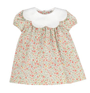 Storybook Vintage Scallop Dress - Orange
