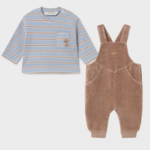 Load image into Gallery viewer, Velour Dungaree Set
