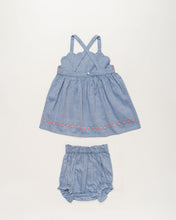 Load image into Gallery viewer, Chambray Alice Bloomer Set
