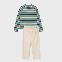 Load image into Gallery viewer, Ribbed Mockneck Pant Set

