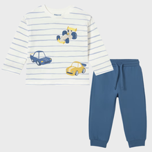 Load image into Gallery viewer, Toddler Indigo Vehicle Jogger Set
