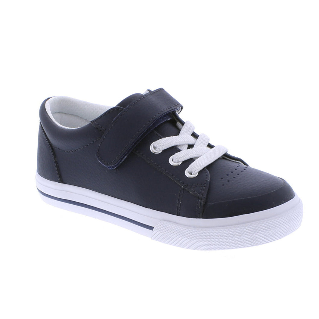 Badorf Footmates Leather Reese Navy