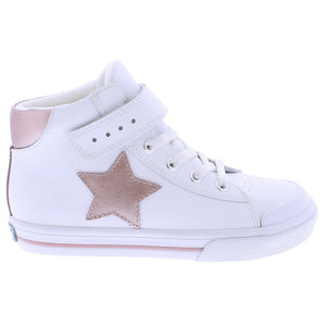 Riley White and Rose Leather