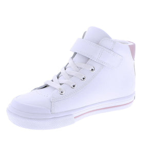 Riley White and Rose Leather