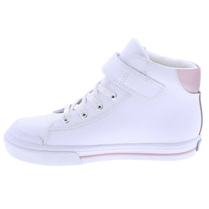 Riley White and Rose Leather