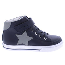 Load image into Gallery viewer, Riley Navy and Gray Leather
