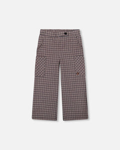 Jacquard Knit Houndstooth Pant