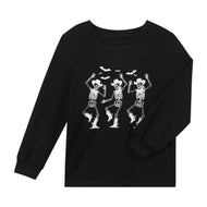 Dancing Cowboy Skeleton Tee- glows in the dark!